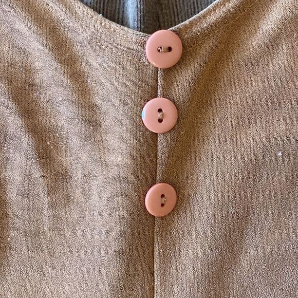 Vintage Flirty Peach Dress - Picture 5 of 6
